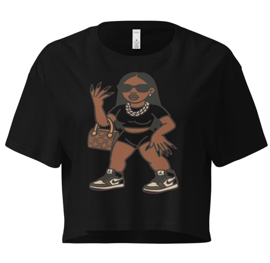 Baddie Crop Tee - (Free U.S. Shipping — Ships Separately)