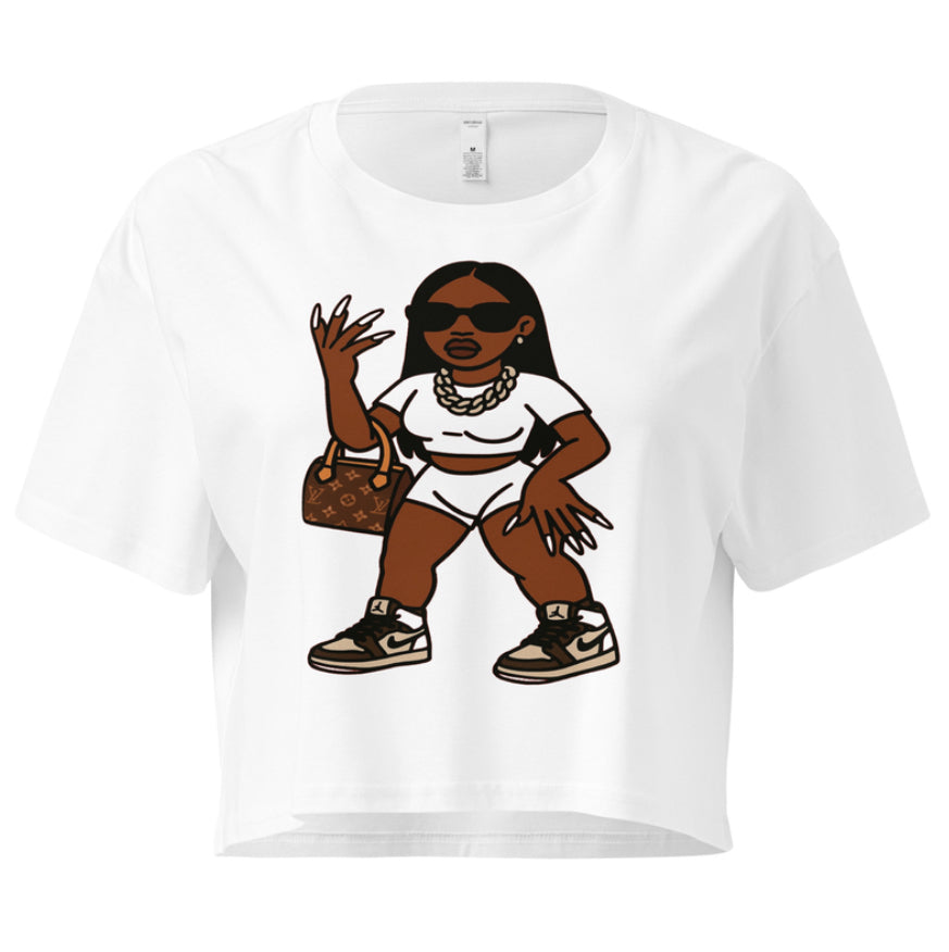Baddie Crop Tee - (Free U.S. Shipping — Ships Separately)
