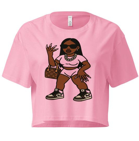 Baddie Crop Tee -  (Free U.S. Shipping — Ships Separately)