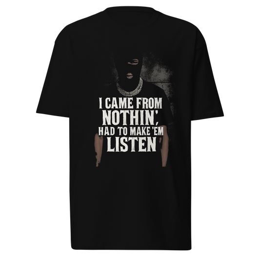 Came From Nothing Tee - (Free U.S. Shipping — Ships Separately)